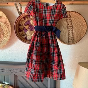 Plaid holiday dress